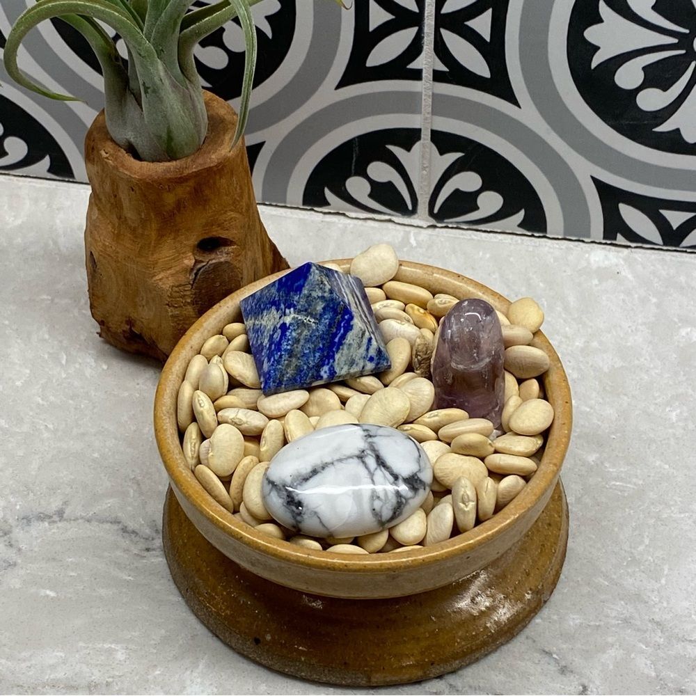 Lapis Lazuli Pyramid Howlite Cabochon Amethyst Tumbled Crystal Gemstone